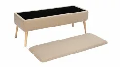 Banc Coffre En Tissu Beige Et Bois Clair Massif L120 Cm LARS -Accessoires Vélo Soldes banc coffre en tissu beige et bois clair massif l120 cm lars 49058 6086eba9012a6 1200 675