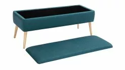 Banc Coffre En Tissu Bleu Canard Et Bois Clair Massif L120 Cm LARS -Accessoires Vélo Soldes banc coffre en tissu bleu canard et bois clair massif l120 cm lars 49056 6086c00d9eb00 1200 675