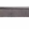 Banc Coffre En Tissu Velours Gris Foncé L120 Cm ATON