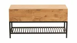 Banc D'entrée Industriel Avec Coffre De Rangement Bois Massif Et Métal Noir L100 Cm SORG -Accessoires Vélo Soldes banc dentree industriel avec coffre de rangement bois massif et metal noir l100 cm sorg 50546 62909035aff42 1200 675