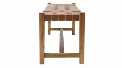 Banc Ethnique Bois Teck Massif Et Sangles En Cuir Marron L120 Cm LODGE -Accessoires Vélo Soldes banc ethnique bois teck massif et sangles en cuir marron l120 cm lodge 50594 61c1d79a4d635 1200 675