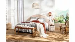 Banc Ethnique Bois Teck Massif Et Sangles En Cuir Marron L120 Cm LODGE -Accessoires Vélo Soldes banc ethnique bois teck massif et sangles en cuir marron l120 cm lodge 50594 625eae0d0e307 1200 675