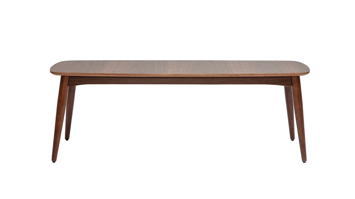 Banc Vintage Bois Foncé Noyer L130 Cm NORDECO