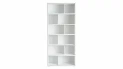 Bibliothèque Design Bois Blanc L92 Cm EPURE