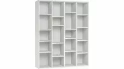 Bibliothèque Design En Bois Blanc L149 Cm RYTHM