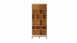Accessoires Vélo Soldes 40 Bibliothèque Design En Bois Clair Chêne Et Blanc L90 Cm ABEL