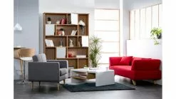 Bibliothèque Design Finition Bois Chêne Et Blanc L150 Cm INGRID -Accessoires Vélo Soldes bibliotheque design finition bois chene et blanc l150 cm ingrid 44759 5c5aec810223b 1200 675