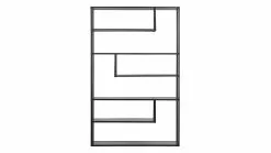 Bibliothèque Design Métal Noir L125 Cm TETRIS
