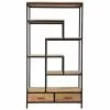 Bibliothèque Industrielle En Bois Massif Et Métal Noir L90 Cm JASPE -Accessoires Vélo Soldes bibliotheque industrielle en bois massif et metal noir l90 cm jaspe 47598 5e4e5c021b15b 1200 675