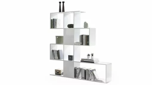 Bibliothèque Ouverte Séparateur Design Blanc Laqué Brillant L139 Cm COMO -Accessoires Vélo Soldes bibliotheque ouverte separateur design blanc laque brillant l139 cm como 48789 5f96b4e18184c 1200 675