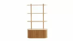 Accessoires Vélo Soldes 42 Bibliothèque Ouvertes Avec Rangements Portes Coulissantes En Bois Clair Chêne L90 Cm EPIC