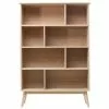 Bibliothèque Scandinave Bois Chêne 8 Casiers L110 Cm INGRID -Accessoires Vélo Soldes bibliotheque scandinave bois chene 8 casiers l110 cm ingrid 41664 5bb3743b62f60 1200 675
