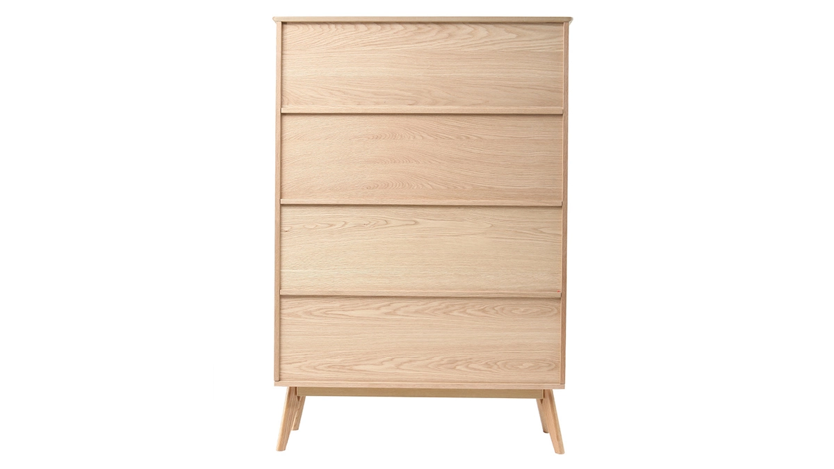 Bibliothèque Scandinave Bois Chêne 8 Casiers L110 Cm INGRID 5 Bibliothèque Scandinave Bois Chêne 8 Casiers L110 Cm INGRID – Image 3