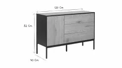 Buffet Bas Industriel Bois Et Métal Noir 1 Porte 3 Tiroirs L120 Cm TRESCA -Accessoires Vélo Soldes buffet bas industriel bois et metal noir 1 porte 3 tiroirs l120 cm tresca 48022 5e8309a29bcde 1200 675