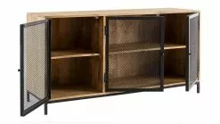 Buffet Bas Industriel En Bois De Manguier Massif 3 Portes Métal Noir L145 Cm RACK -Accessoires Vélo Soldes buffet bas industriel en bois de manguier massif 3 portes metal noir l145 cm rack 44431 5bc689ccbcc2b 1200 675