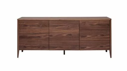 Buffet Bois Foncé Noyer 2 Portes 3 Tiroirs 180 Cm BENJA -Accessoires Vélo Soldes buffet bois fonce noyer 2 portes 3 tiroirs 180 cm benja 52931 631b34ffd0a1b 1200 675