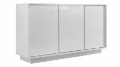 Buffet Design Blanc Laqué Brillant 3 Portes L138 Cm COMO