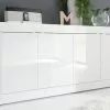 Buffet Design Blanc Laqué Brillant 4 Portes L207 Cm LATTE -Accessoires Vélo Soldes buffet design blanc laque brillant 4 portes l207 cm latte 51753 620bbb9e5537a 1200 675