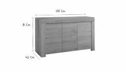 Buffet Design Bois Chêne 3 Portes L138 Cm TINO -Accessoires Vélo Soldes buffet design bois chene 3 portes l138 cm tino 48034 5ee0fd9f6e208 1200 675
