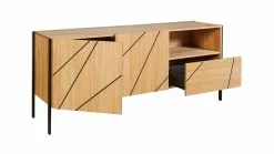 Buffet Design Bois Clair Motif Gravé Et Métal Noir 2 Portes 1 Tiroir L175 Cm ICODE -Accessoires Vélo Soldes buffet design bois clair motif grave et metal noir 2 portes 1 tiroir l175 cm icode 49479 60bded8257aaa 1200 675