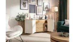 Buffet Scandinave Blanc Et Bois 2 Portes 3 Tiroirs L160 Cm VESTA -Accessoires Vélo Soldes buffet scandinave blanc et bois 2 portes 3 tiroirs l160 cm vesta 50705 61fcfc7d94bee 1200 675