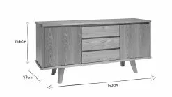 Buffet Scandinave En Bois Clair 2 Portes 3 Tiroirs L160 Cm FIFTIES -Accessoires Vélo Soldes buffet scandinave en bois clair 2 portes 3 tiroirs l160 cm fifties 49612 6110f272c36cb 1200 675