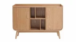 Buffet Scandinave En Bois Clair 2 Portes L122 Cm HALLEN