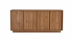 Buffet Scandinave Finition Bois Chêne 4 Portes L180 Cm COMO