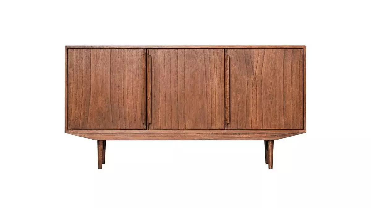 Buffet Vintage En Bois Foncé 3 Portes L160 Cm SEVEN 3 Buffet Vintage En Bois Foncé 3 Portes L160 Cm SEVEN