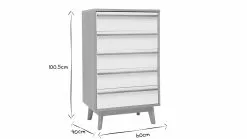 Commode Chiffonnier - Semainier Scandinave 5 Tiroirs L60 Cm HELIA -Accessoires Vélo Soldes commode chiffonnier semainier scandinave 5 tiroirs l60 cm helia 23170 618aa2b0674ab 1200 675