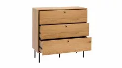 Commode Finition Bois Clair Chêne Et Pieds Métal Noir 3 Tiroirs L100 Cm PERNELLE -Accessoires Vélo Soldes commode finition bois clair chene et pieds metal noir 3 tiroirs l100 cm pernelle 53639 63d7f48b2f6c8 1200 675