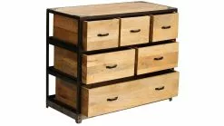Commode Industrielle En Bois Manguier Massif Et Métal Noir 6 Tiroirs L99 Cm INDUSTRIA -Accessoires Vélo Soldes commode industrielle en bois manguier massif et metal noir 6 tiroirs l99 cm industria 22130 619b8493e333f 1200 675
