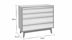 Commode Scandinave Blanc Et Bois 4 Tiroirs L90 Cm HELIA -Accessoires Vélo Soldes commode scandinave blanc et bois 4 tiroirs l90 cm helia 23169 618aa0c787cd7 1200 675