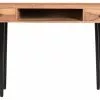 Console / Bureau D'appoint à Rangements 2 Tiroirs Bois Massif Et Métal Noir L115 Cm LORD -Accessoires Vélo Soldes console bureau dappoint a rangements 2 tiroirs bois massif et metal noir l115 cm lord 50165 61b8d2fd9a523 1200 675