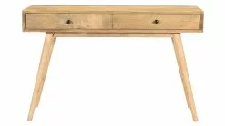 Console En Bois Manguier Massif 2 Tiroirs L120 Cm CRAIG
