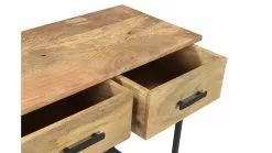 Console En Bois Manguier Massif Et Métal Noir 3 Tiroirs L120 Cm AROK -Accessoires Vélo Soldes console en bois manguier massif et metal noir 3 tiroirs l120 cm arok 49967 6163ea895850b 1200 675