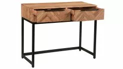 Console En Bois Massif Et Métal Noir 2 Tiroirs L100 Cm STICK -Accessoires Vélo Soldes console en bois massif et metal noir 2 tiroirs l100 cm stick 46428 5d36c5ed44fdb 1200 675