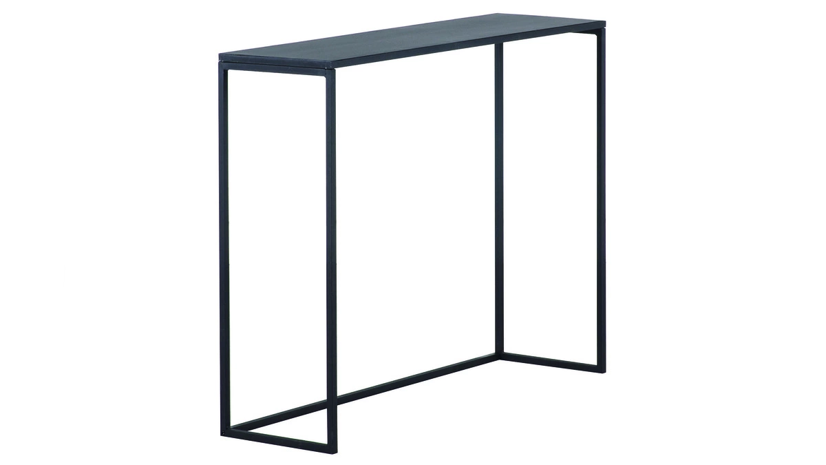 Console Industrielle Métal Noir L100 Cm KARL 4 Console Industrielle Métal Noir L100 Cm KARL – Image 2