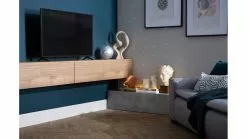 Élément Mural TV Horizontal Finition Béton L138 Cm ETERNEL -Accessoires Vélo Soldes element mural tv horizontal finition beton l138 cm eternel 47028 600fe29ccab62 1200 675