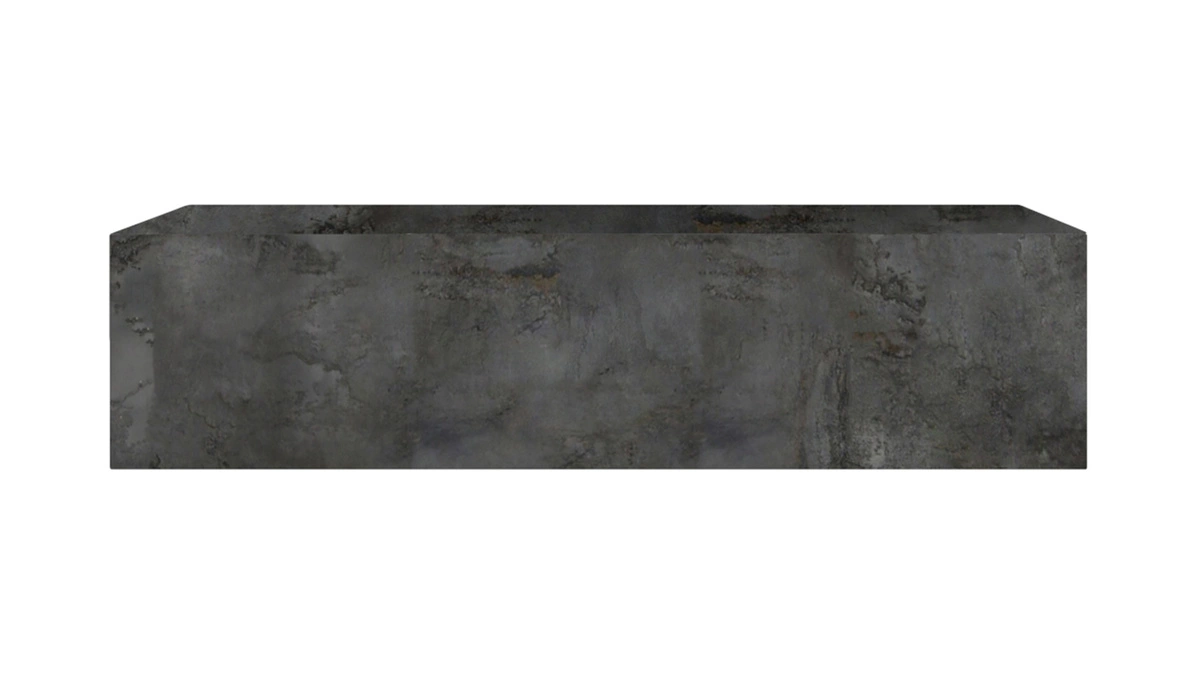 Élément Mural TV Horizontal Finition Métal Oxydé L138 Cm ETERNEL 3 Élément Mural TV Horizontal Finition Métal Oxydé L138 Cm ETERNEL