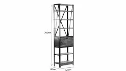 Étagère Industrielle En Bois Manguier Massif Et Métal Noir L60 Cm ATELIER -Accessoires Vélo Soldes etagere industrielle en bois manguier massif et metal noir l60 cm atelier 16379 5e8358264734d 1200 675