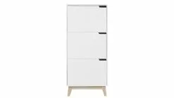 Meuble De Rangement Enfant Blanc 3 Portes L60 Cm LEENA