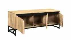 Meuble TV Manguier Massif Et Métal Noir L130 Cm ESTY -Accessoires Vélo Soldes meuble tv manguier massif et metal noir l130 cm esty 50235 61b7243626feb 1200 675