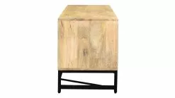 Meuble TV Manguier Massif Et Métal Noir L130 Cm ESTY -Accessoires Vélo Soldes meuble tv manguier massif et metal noir l130 cm esty 50235 61b724382f50a 1200 675